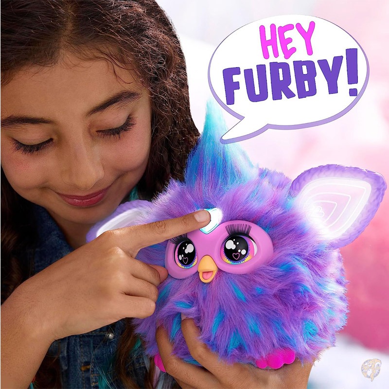 Furby ファービー パープル 最新 ファービー2023 音声起動 ぬいぐるみ
