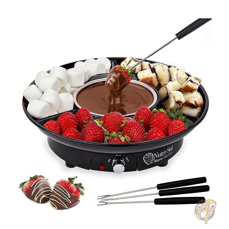 チョコレートフォンデュセット フォーク4本/トレイ付き フォンデュ