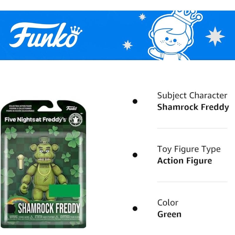 フレディ アクションフィギュア シャムロック Shamrock Freddy