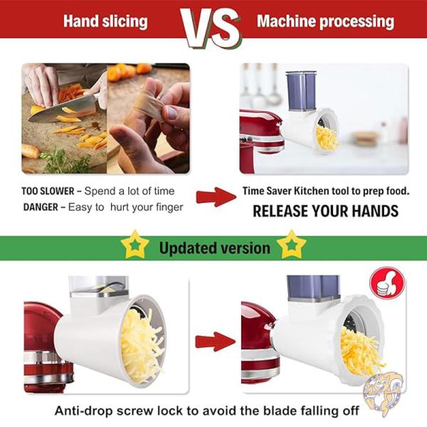 最終値下げ】 キッチンエイド ロータースライサー/シュレッダー