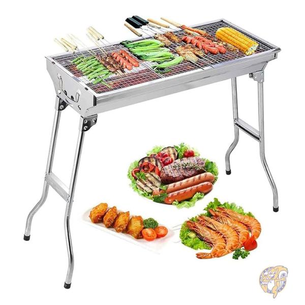 BBQ ƥ쥹 ޤꤿ߼ ־Ƥ ȥɥ  X0318-Charcoal Grill himaly