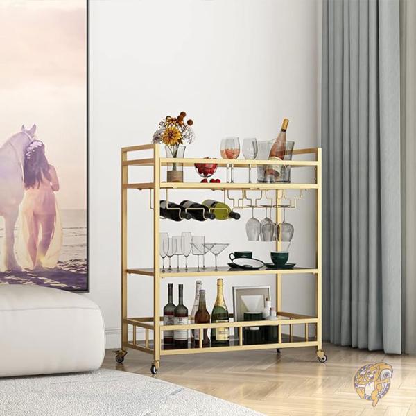 �С������� ���å���若�� �ܥȥ��Ǽ �磻�󥰥饹�դ� ����&���� Gold Bar cart LORMITER �����ߥ���