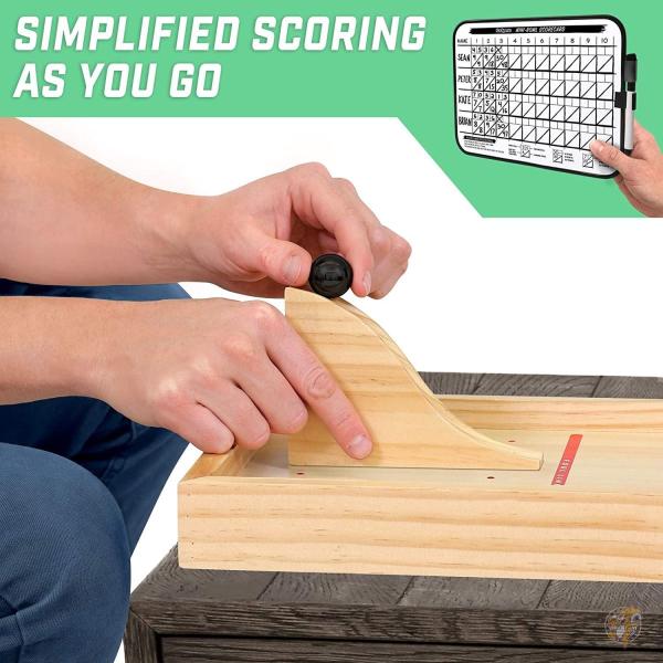 GoSports 卓上ミニボーリングゲームセット ? プレミアム木製構造