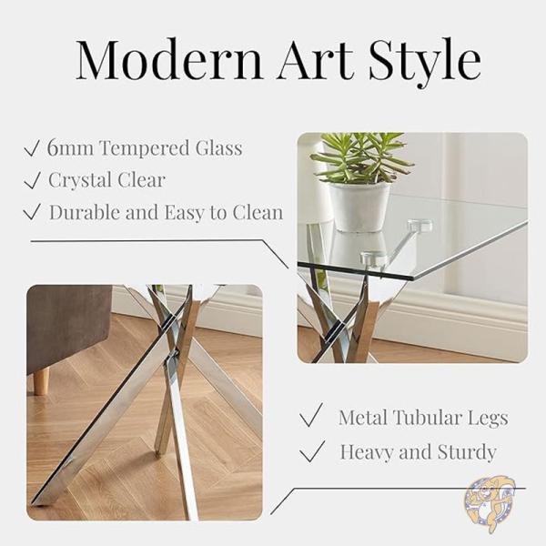 スクエアガラストップのサイドテーブル ガラスサイドテーブル のみ 高さ52.5cm 四角 ガラス天板 木製 ナイト