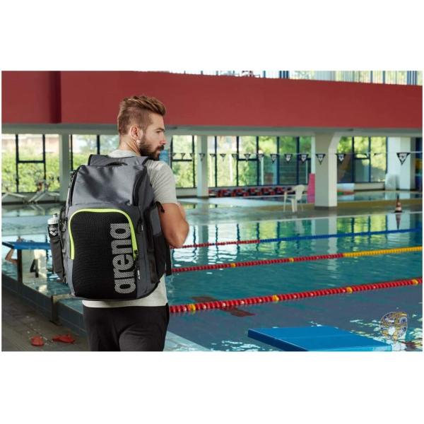 Arena Team 45L 水泳アスリートスポーツバックパック トレーニングギアバッグ 男女兼用 レッドメランジ Arena Team 45L 水泳アスリートスポーツバックパック トレーニングギア