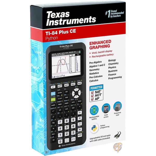 Texas Instruments TI-84 Plus CE グラフ電卓 ブラック [並行輸入品