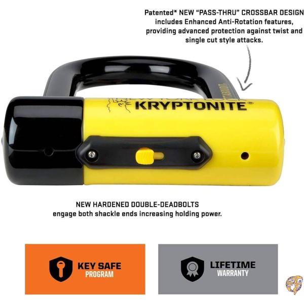 Kryptonite New York Fahgettaboutit ミニバイク Uロック 高耐久