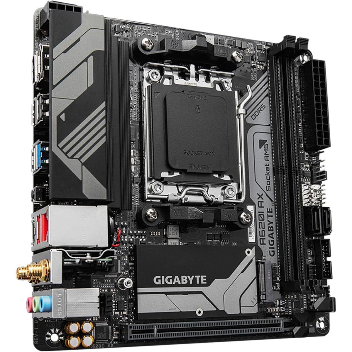 GIGABYTE A620I AX マザーボード Mini-ITX [AMD A620チップ