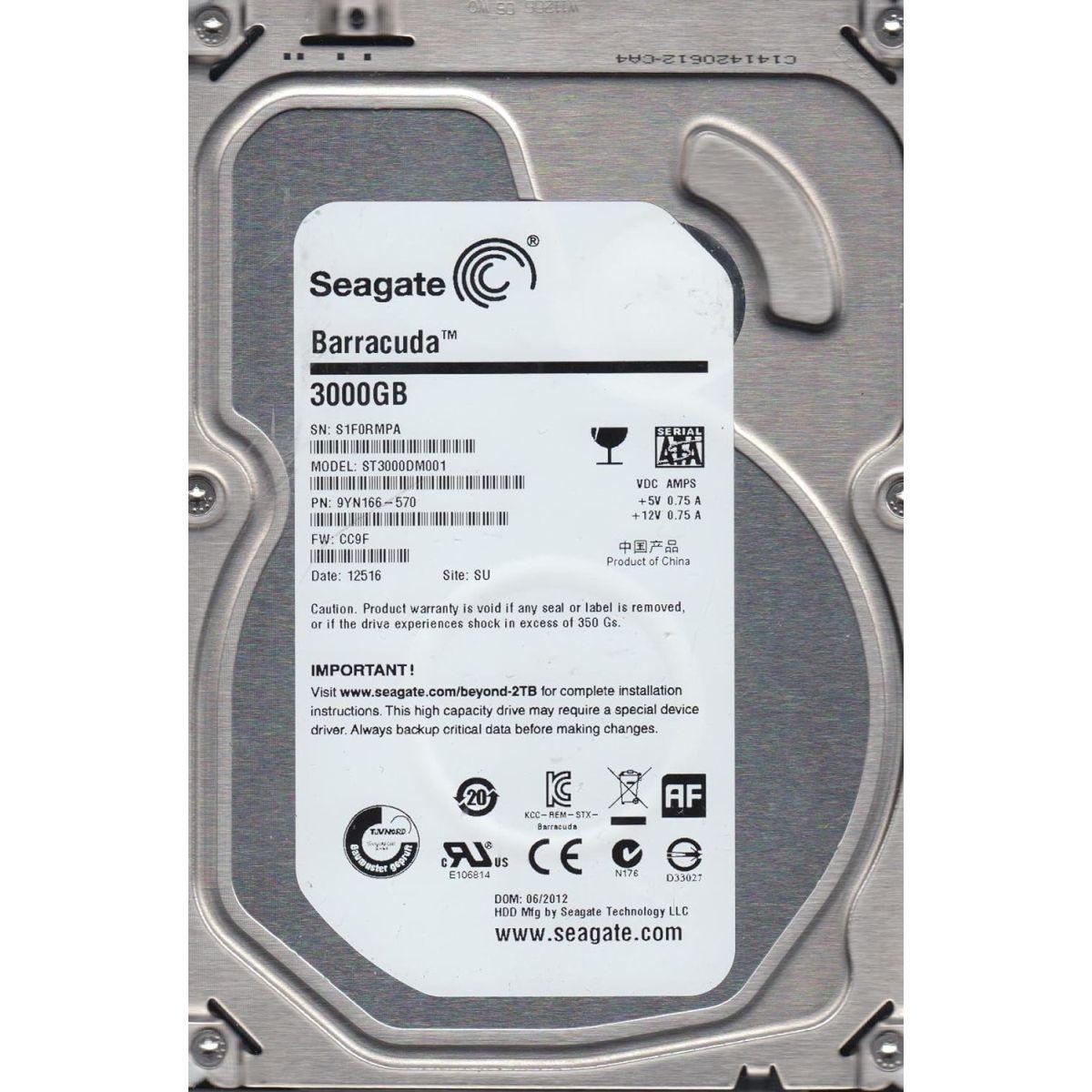 ジャンク 3.5インチ SATA HDD 2TB×6台 3TB×1台 計7台