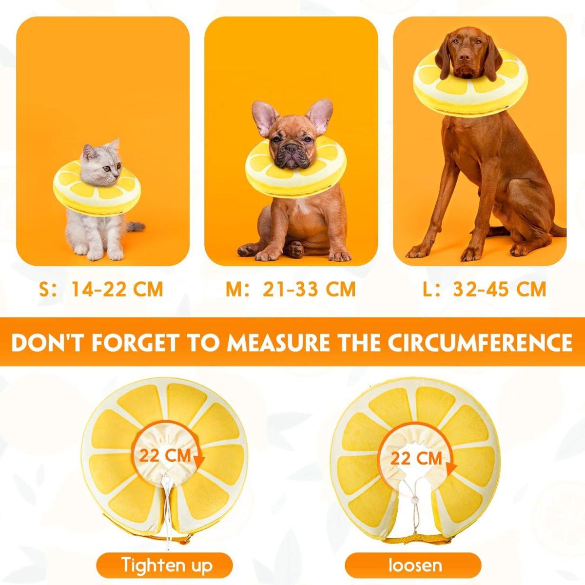 SuplutuX エリザベスカラー 犬 猫 カラー 浮き輪タイプ ペット用品