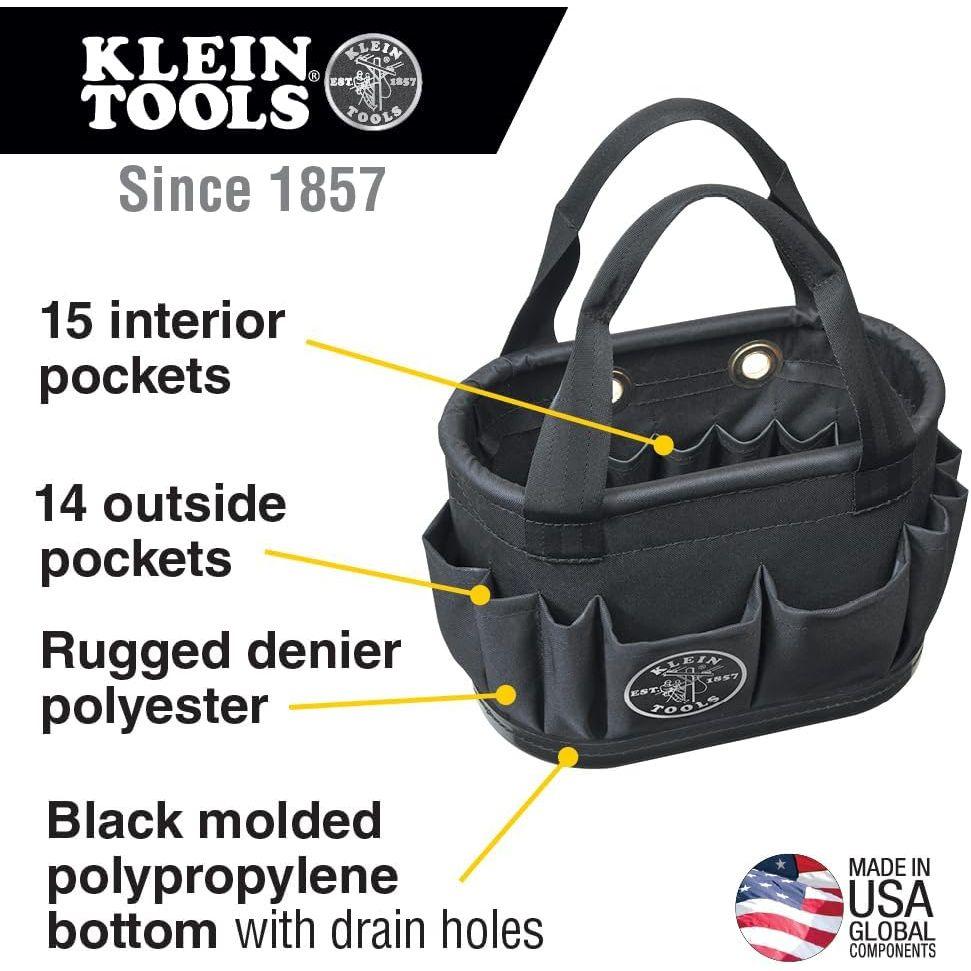 KLEIN TOOLS (クラインツール) 電工バケツ 持ち手あり 高強度タイプ 