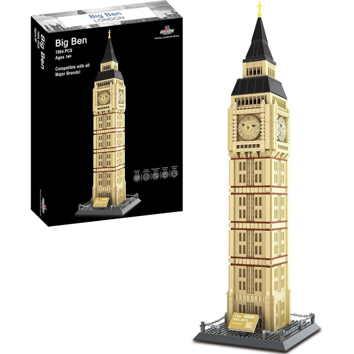 有名なランドマークのビルディングブロックセット (ビッグベン