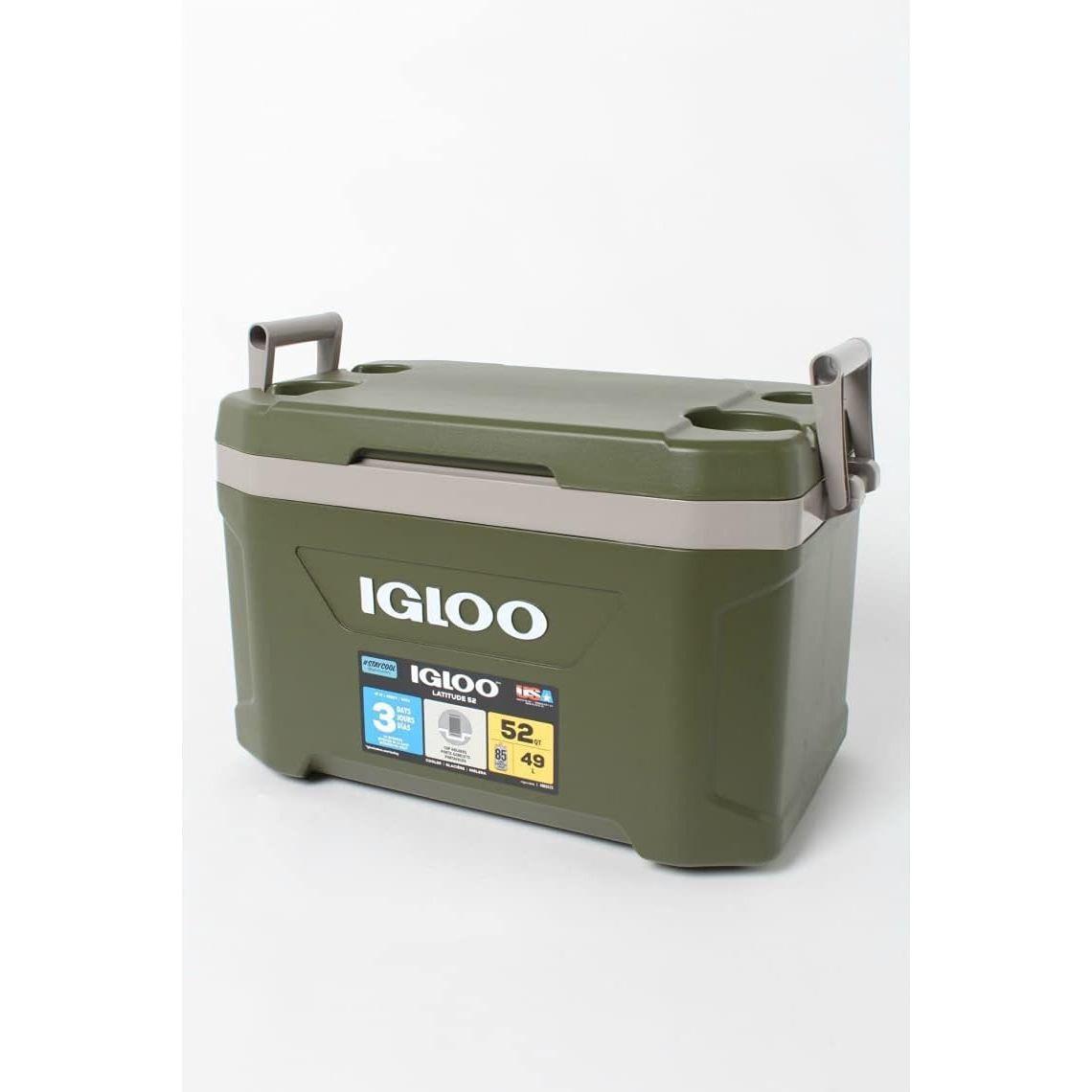 igloo(イグルー) クーラーボックス SPORTSMAN LATITUDE 52 約49L スポーツマン ラティテュード アウトドア キャンプ  レジャー 釣り グリーン 60367 ｜アメリカキッチン輸入プロ 調理家電 キッチン雑貨 アウトドア