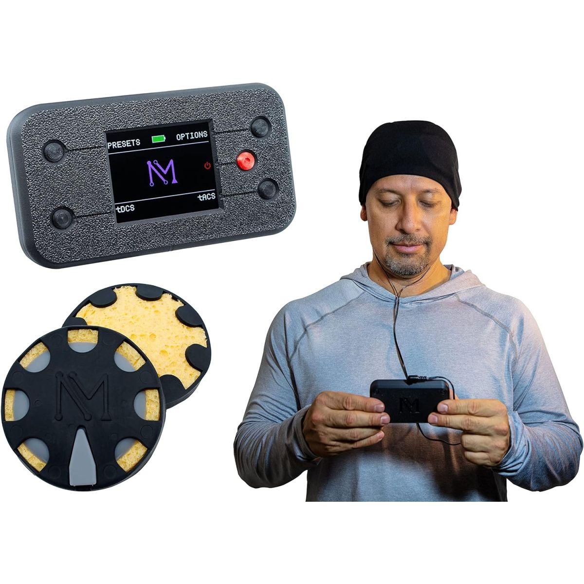 NeuroMyst Pro tDCSデバイスキット - デュアルDC + ACモード 大量 (4mA