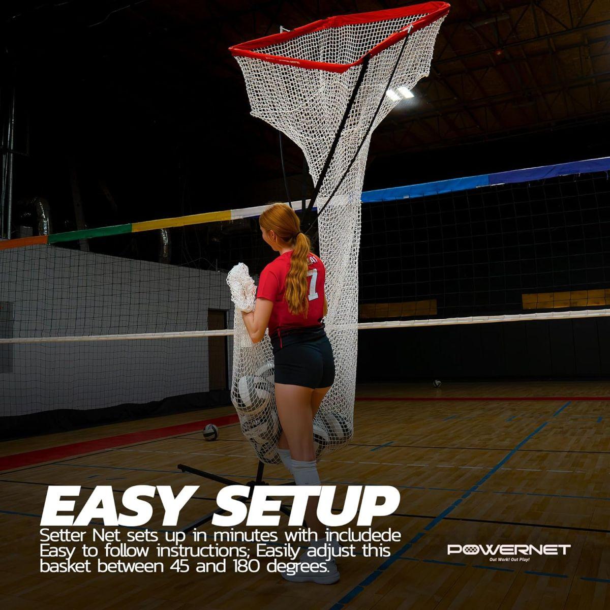 POWERNET バレーボール練習用ネット　セッター用ポータブルトレーニング バレーボールセッタートレーナーネット バレーボール 練習