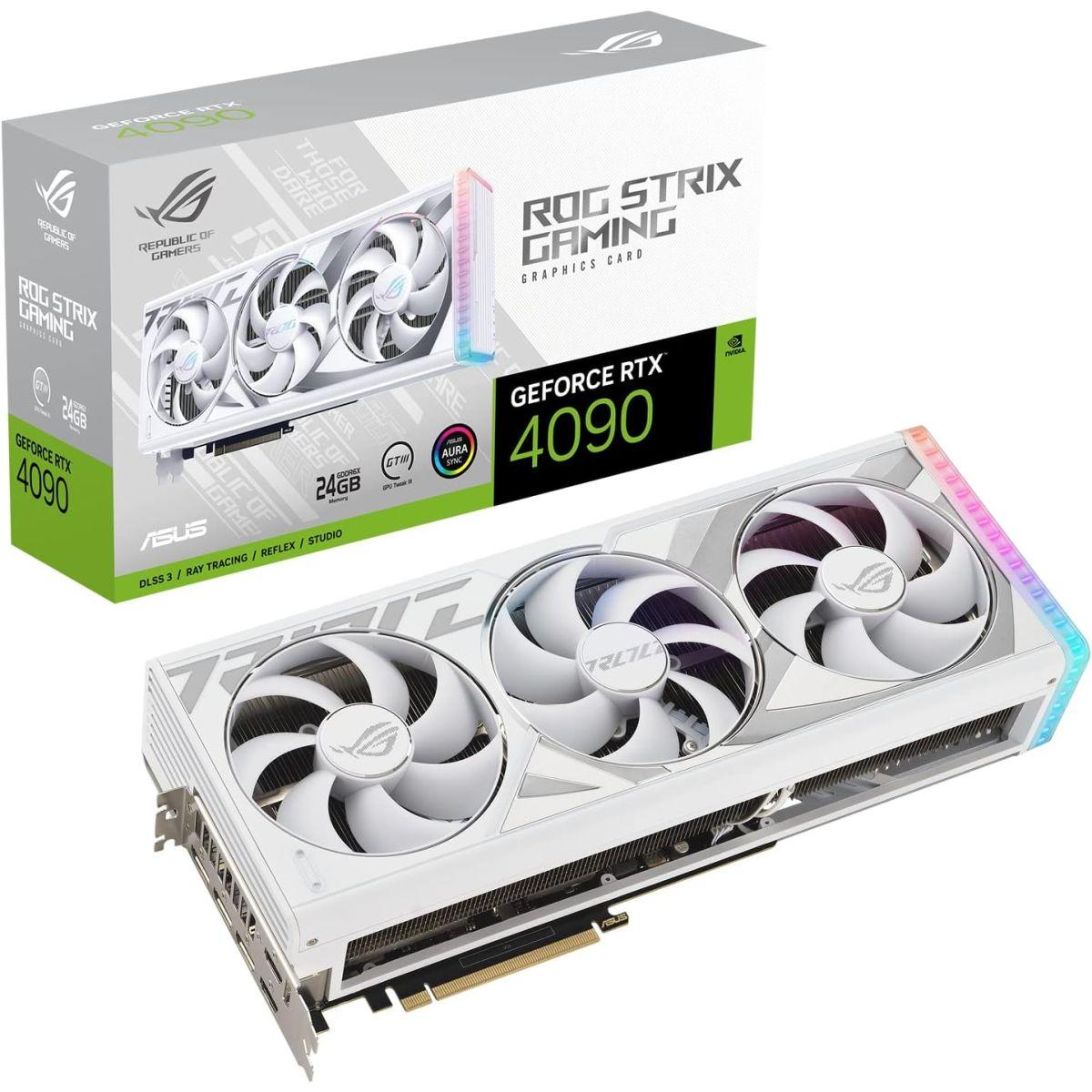 ASUS ROG Strix GeForce RTX ? 4090 ホワイトエディション ゲーミンググラフィックスカード (PCIe 4.0、24GB GDDR6X、HDMI 2.1a、Display