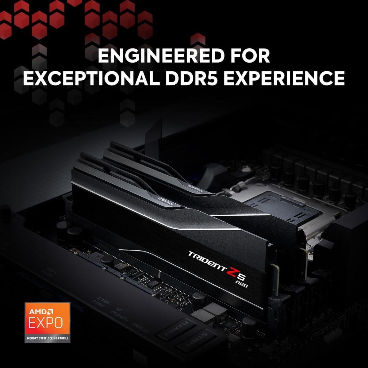 G.SKILL Trident Z5 Neoシリーズ (AMD Expo) DDR5 RAM 32GB (2x16GB 