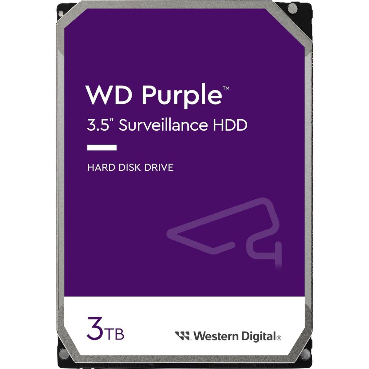 Western Digital HDD 3TB WD Purple 監視システム 3.5インチ 内蔵HDD 
