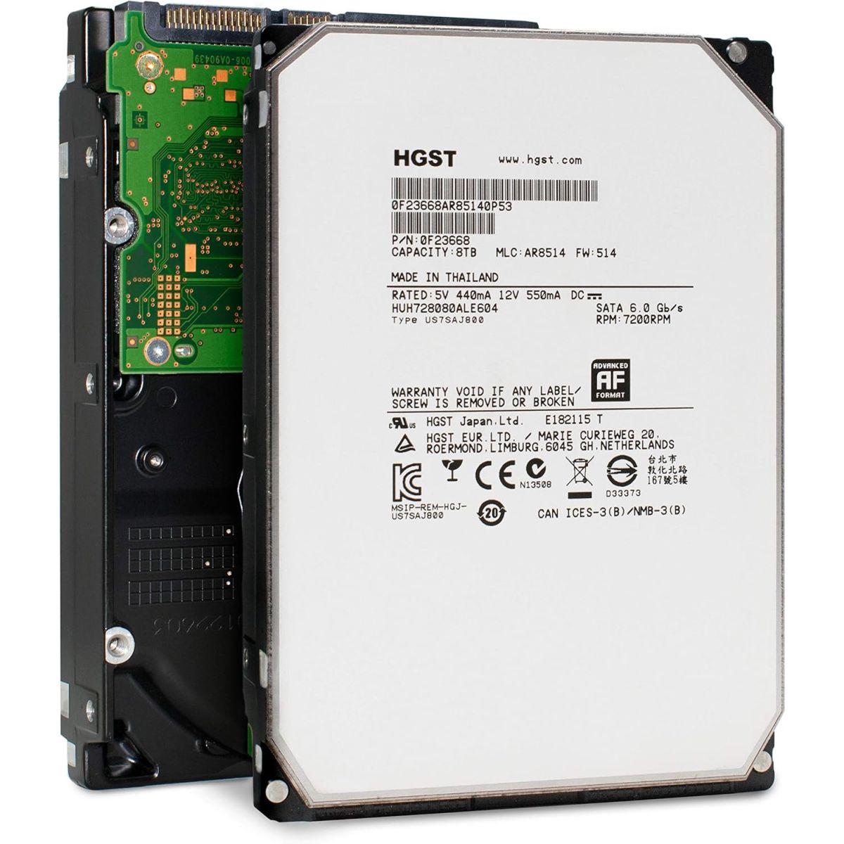 HGST 8TB SATA ハードディスク 7200RPM HGST (エイチジーエスティー) Ultrastar (ウルトラスター) He8