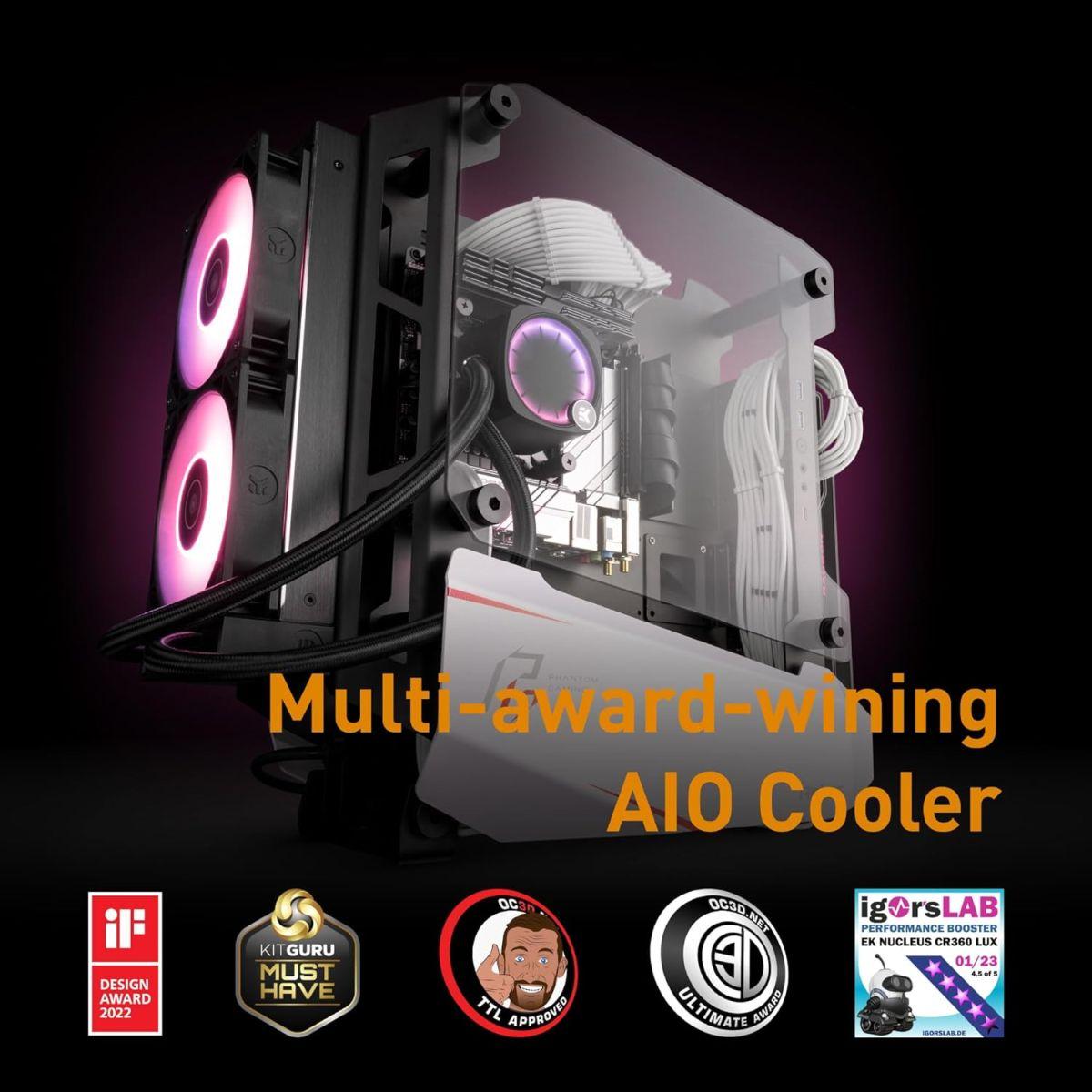 EKWB EK-Nucleus AIO CR360 Lux D-RGB オールインワン 簡易水冷 CPU