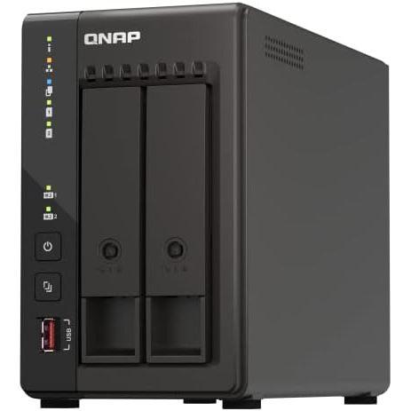 QNAP キューナップ TS-253E 2つの 2 5GbE 対応ポートと M 2 SSD キャッシュスロットを搭載 Intel Celeron クアッドコアプロセッサ採用のSMB向け 2ベイNAS アメリカ 調理家電 キッチン雑貨 日本未発売