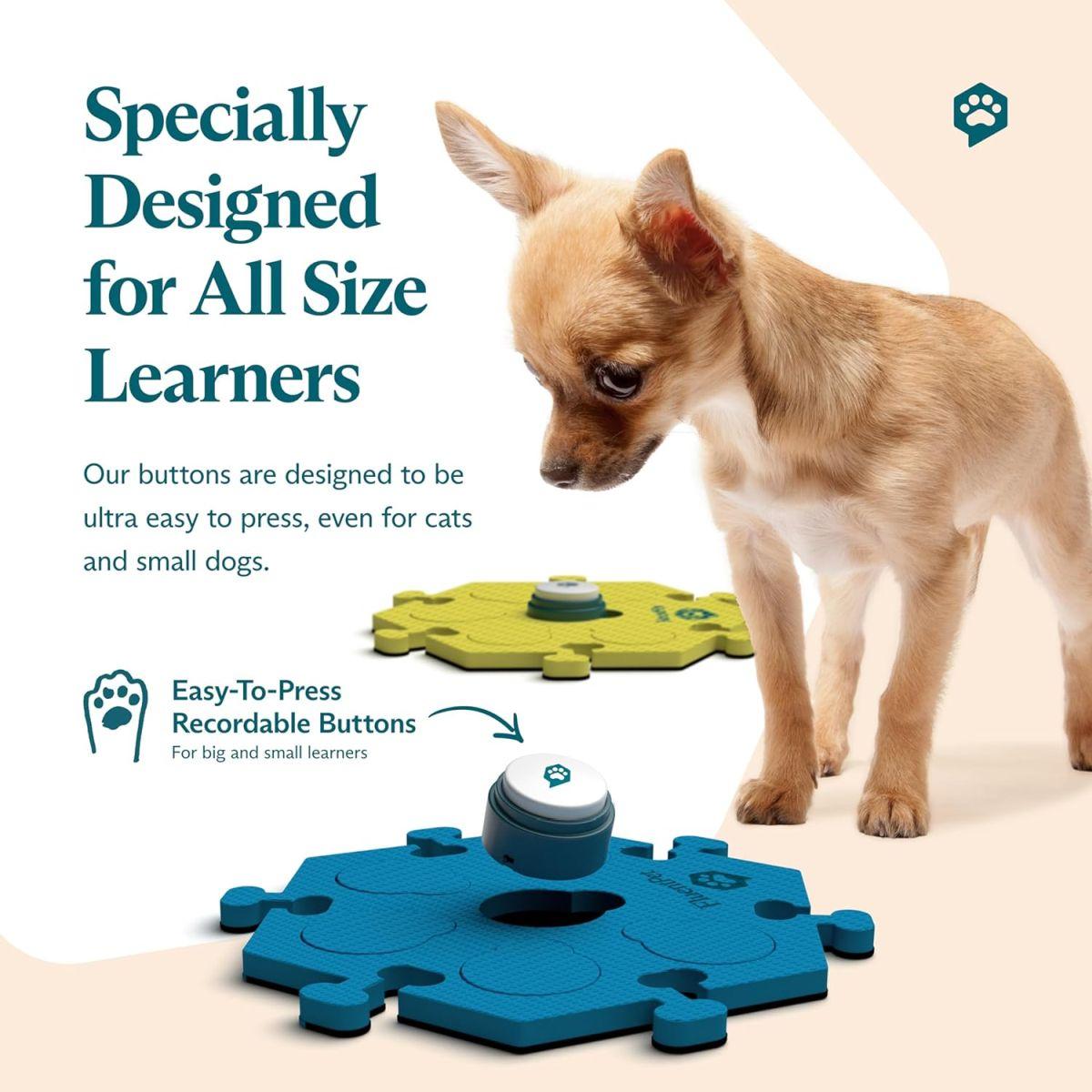 FluentPet Basic マット6枚 ボタン12個 FluentPet ベーシックボキャブキット - 12個の録音可能なボタン