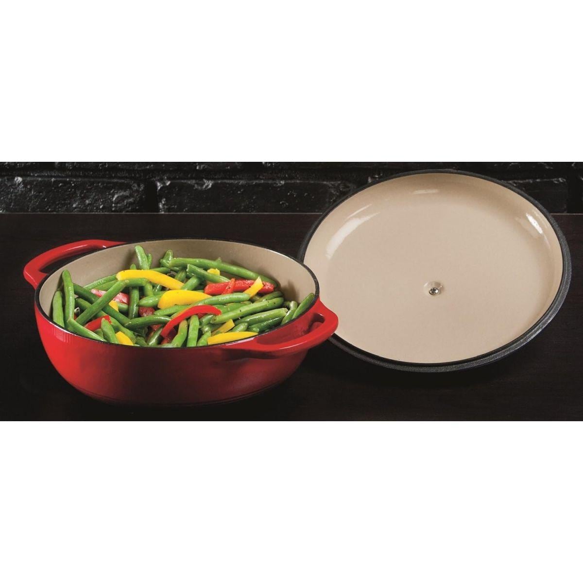 LODGE(ロッジ) エナメルダッチオーブン EC3D43 レッド 3qt