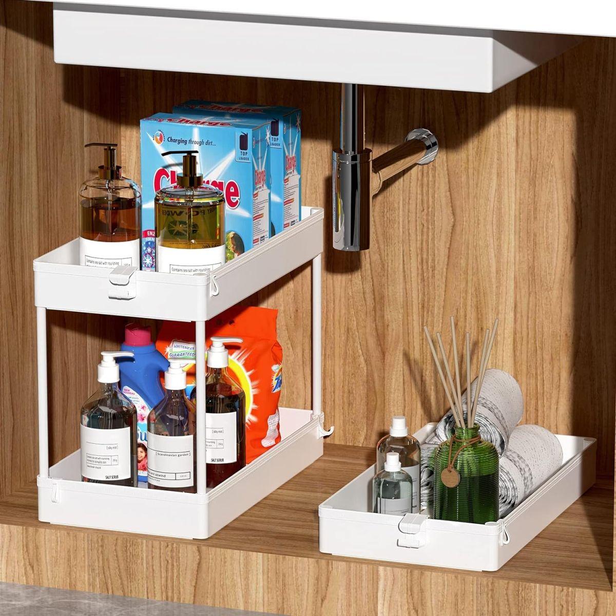 SPACEKEEPER? キッチンワゴン キャスター付き 収納ラック 小物 食品