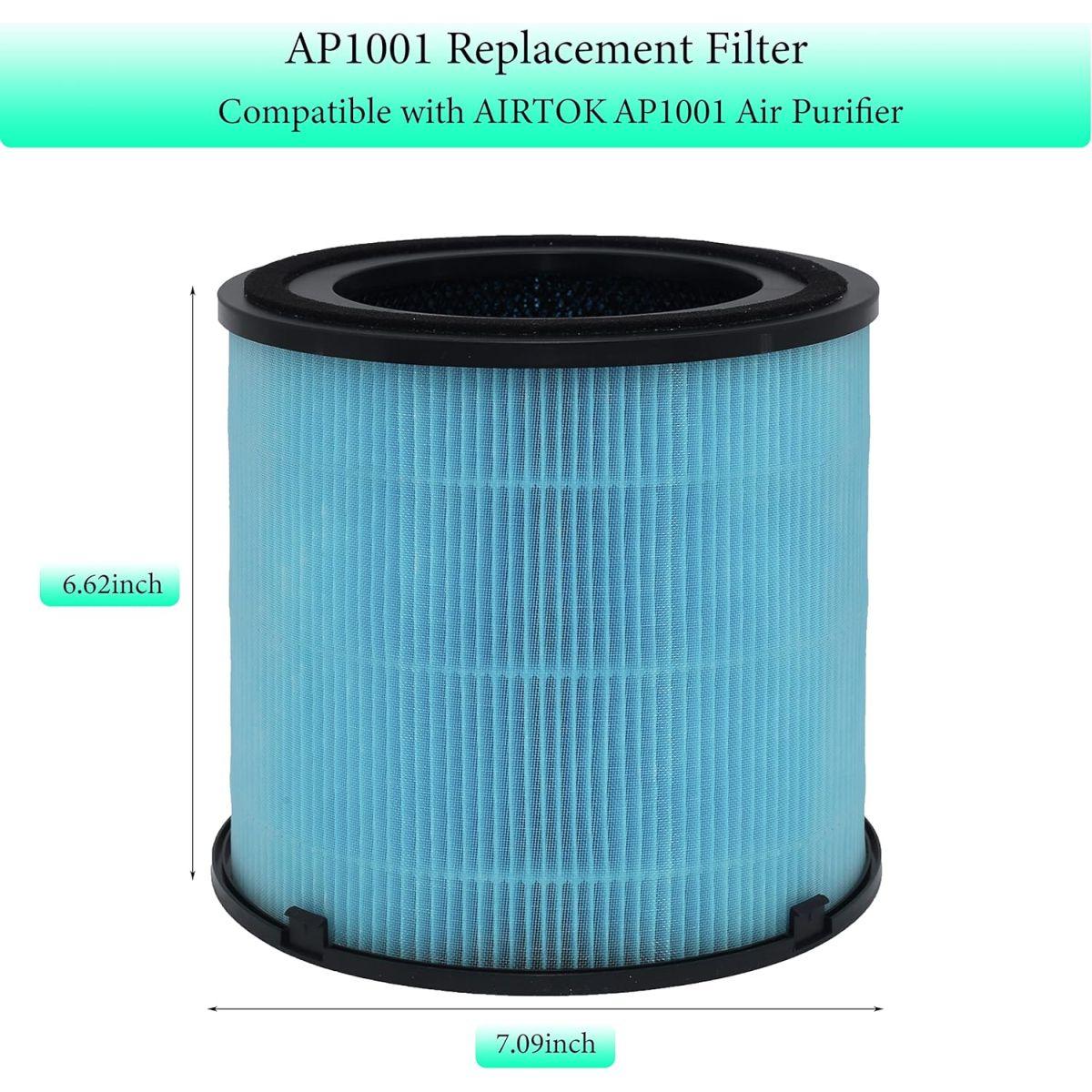 AIRTOK 空気清浄機 AP1001 交換用フィルター H13 Amazon.co.jp: AIRTOK 空気清浄機 交換用フィルター H13 True