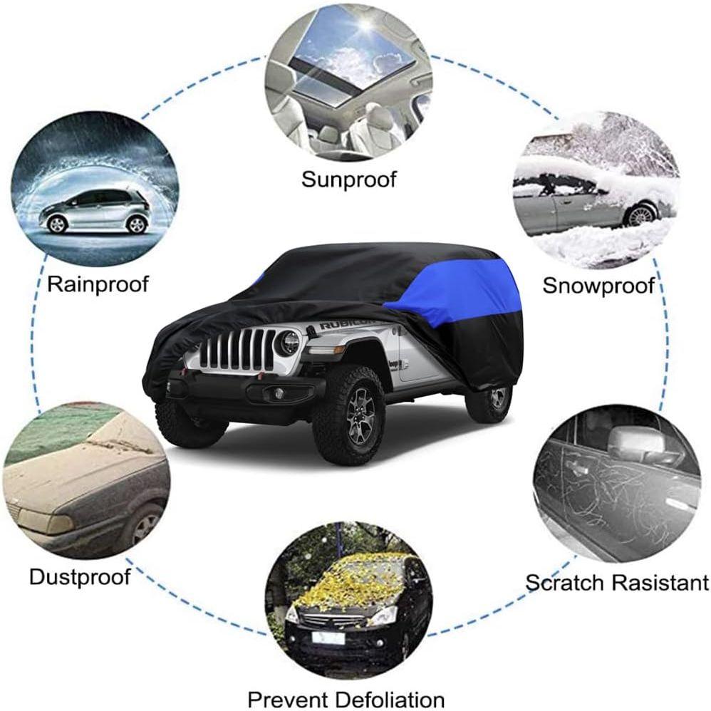 GUNHYI ジープラングラー車カバー 防水 全天候型 フル