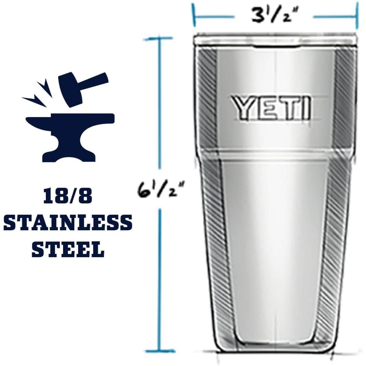 YETI (イエティ) Rambler 16オンス 積み重ね可能 パイント 真空