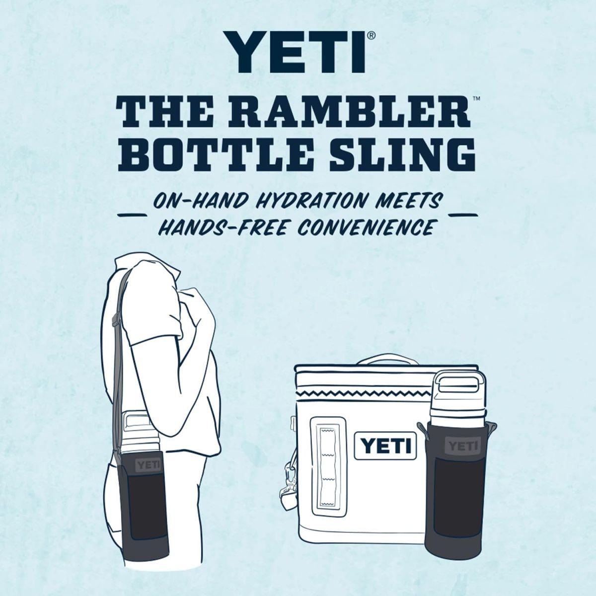 YETI 大型ボトルスリング ランブラー26&36オンスボトル用 ブラック