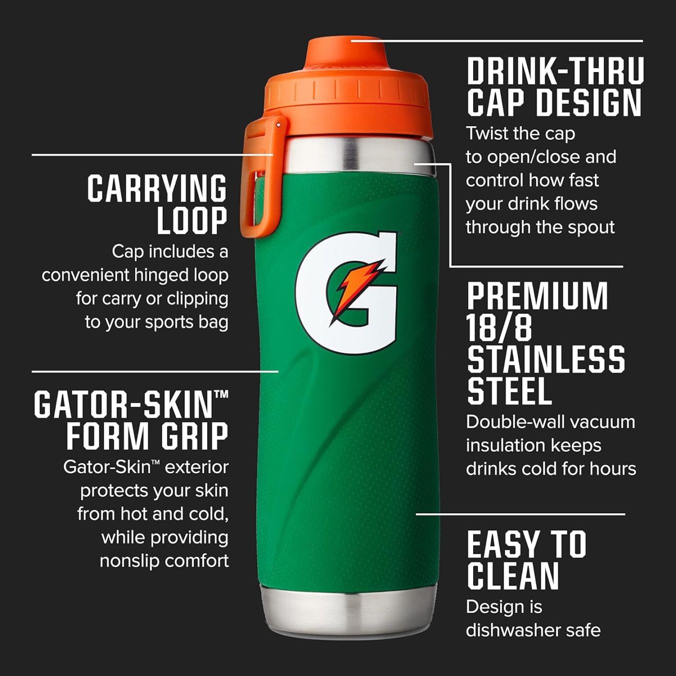 ゲータレード ボトル Gatorade ステンレス スポーツボトル 26oz（約 
