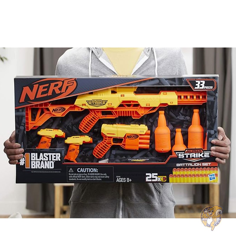 Nerf ナーフ アルファ ストライキ バタリオン セット ブラスター 4 個