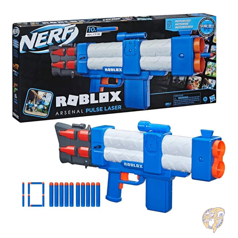 Nerfセット トイガン ダーツ45本付き NERF ナーフ ロブロックス アーセナル パルスレーザー電動ダーツ