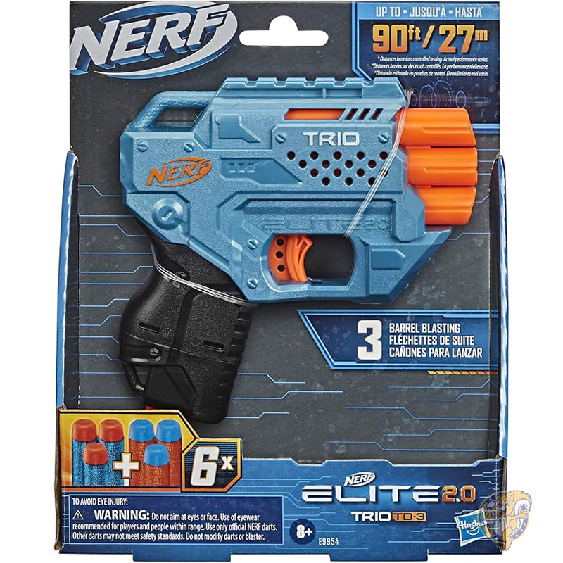 ナーフ NERF エリート 2.0 Trio SD-3 ブラスター 公式ダーツ 6 本付属