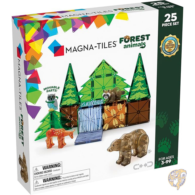 マグナタイル MAGNA-TILES 森の動物 25 ピース マグネット