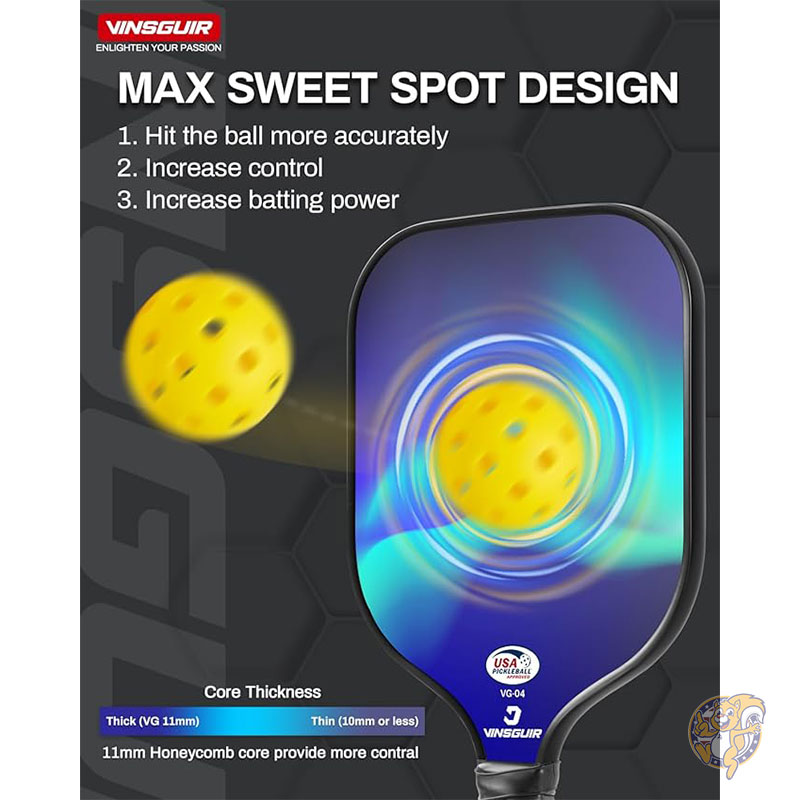 Amazon | プロフェッショナル ピックルボール パドル セット 軽量