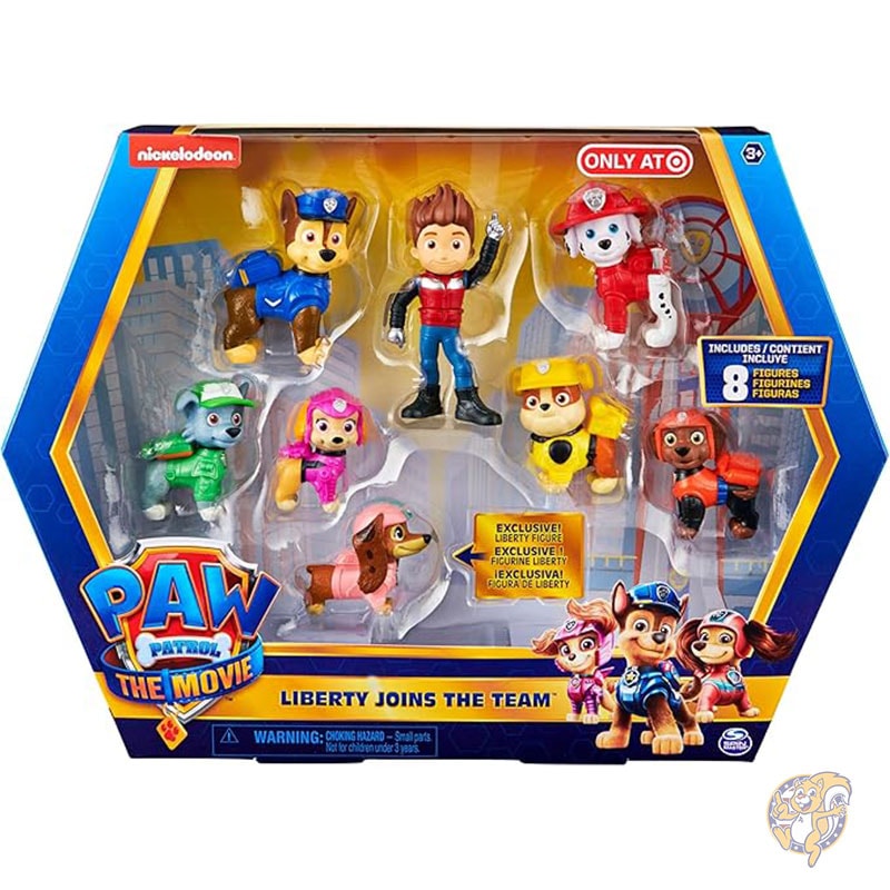 パウ・パトロール リバティ入り フィギュア 8個 映画ギフトパック 限定