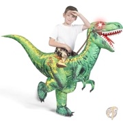 ハロウィン 子供用 インフレータブル ダイナソーコスチューム LED ライトアイ 恐竜コスチューム ドレスアップ ハロウィーン パーティー Spooktacular Creations|ハロウィン|パ