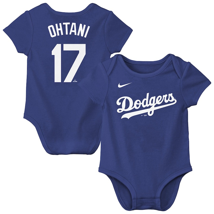 ドジャース ベビー服 Dodgers NIKE 大谷翔平 ベビー用ロンパース ロサンゼルス ドジャース Nike