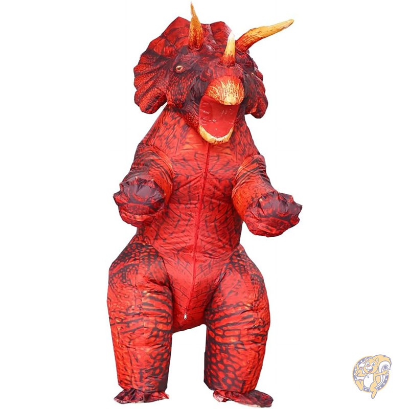 ハロウィン インフレータブル 恐竜コスチューム トリケラトプス