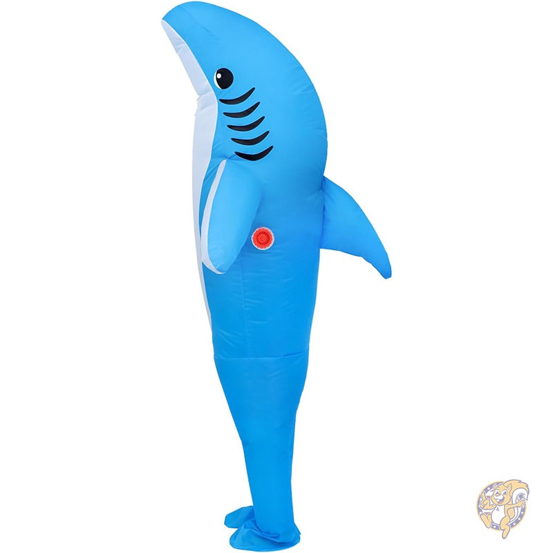 [F&amp;Y] ハロウィン用エアブロワー付きインフレータブルコスチューム 190Tポリエステル製 祭り・パーティー・イベント向け ハロウィン インフレータブル 動物コスチューム サメ ハロウィーン コスプレドレス コスプレパーティードレス エアブロー デラックスコスチューム 仮装  大人 XUANNIAO ｜アメリカキッチン輸入プロ 調理家電 キッチン雑貨 アウトドア