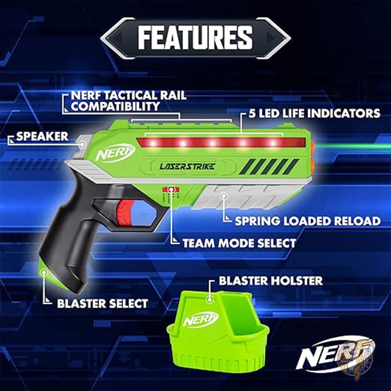 ナーフ Nerf レーザーストライク 2人用レーザータグゲームパック 91m