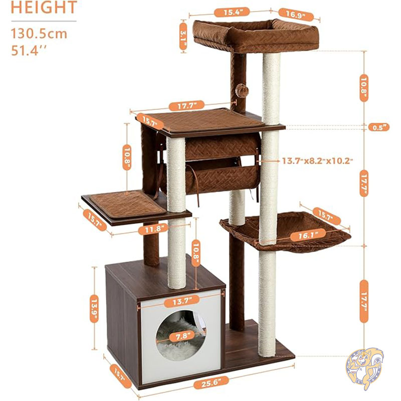 木製キャットタワー Amazon | アイリスプラザ キャットタワー 据え置き 木登り