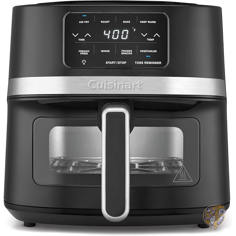 エアフライヤーオーブン 4.25Lバスケット ブラックとステンレス