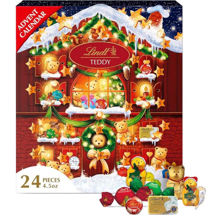 アドベント カレンダー クリスマス ホリデー テディベア チョコレート