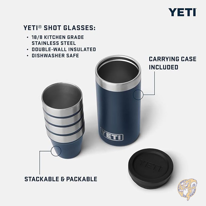 楽天市場】YETI イエティ ショットグラス キャリングケース付き
