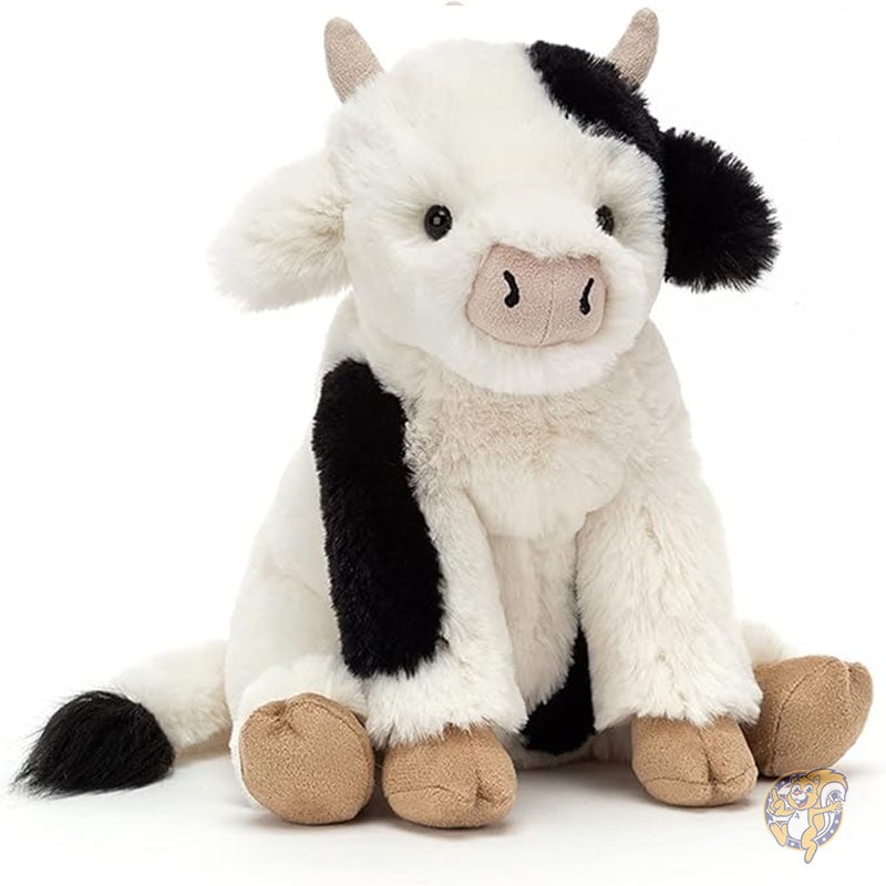 Carey 子牛のぬいぐるみ 21cm 農場のぬいぐるみ クラシックな
