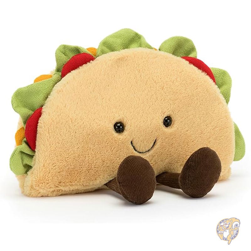 タコスぬいぐるみ 16.5cm 食べ物ぬいぐるみ 楽しいギフトアイデア